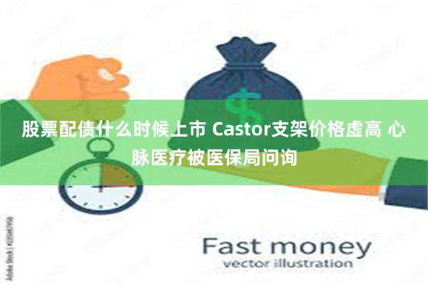 股票配债什么时候上市 Castor支架价格虚高 心脉医疗被医保局问询