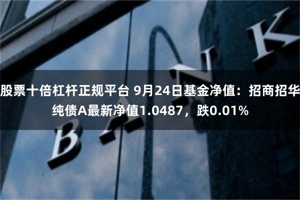 股票十倍杠杆正规平台 9月24日基金净值：招商招华纯债A最新净值1.0487，跌0.01%