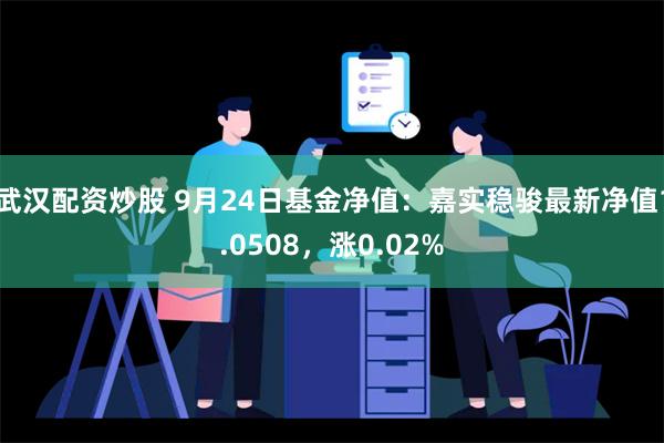 武汉配资炒股 9月24日基金净值：嘉实稳骏最新净值1.0508，涨0.02%